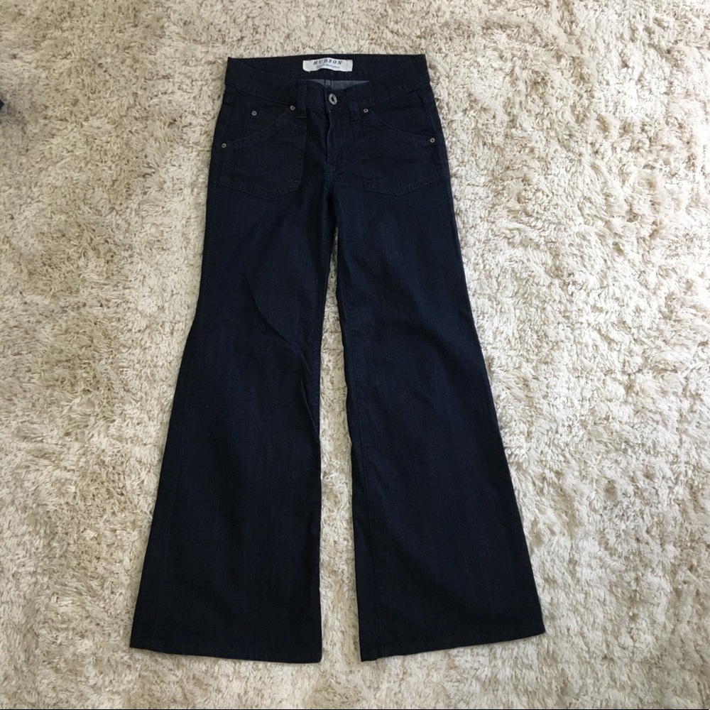 Hudson flare jeans size 26 dark denim 30.5” inseam